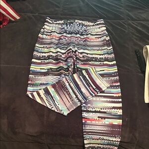 Multicolor Striped Women's Leggings